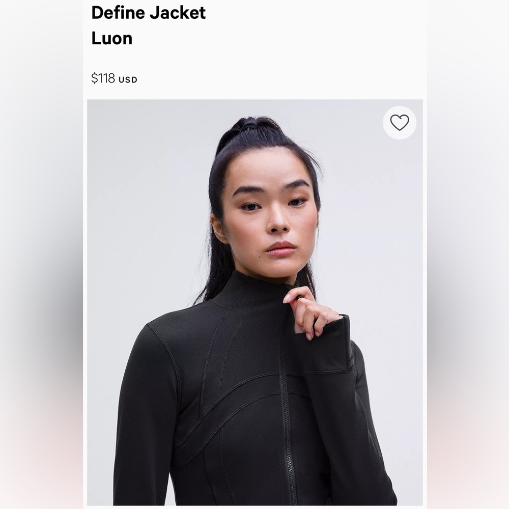Lulu Lemon Luon Zip Jacket